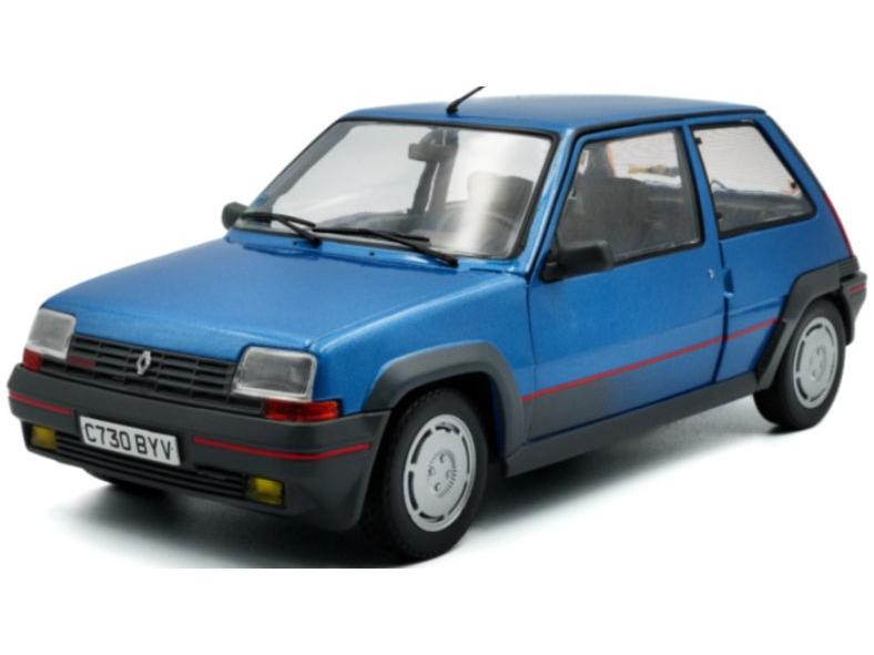 Renault 5 GT Turbo Mk1 1985 Bleu Alpine 1:18 Scale Solido Diecast Model