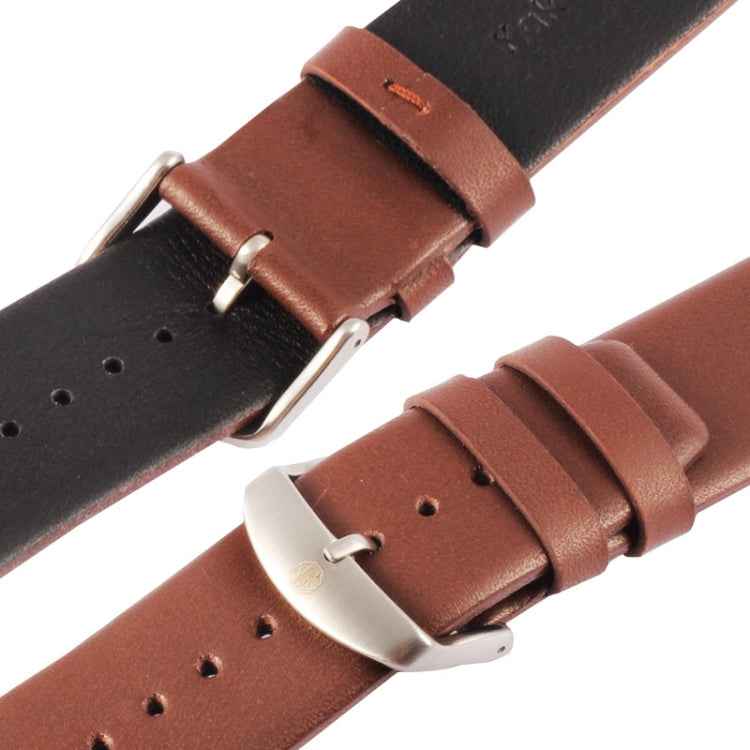 Kakapi for Apple Watch 42mm Subtle Texture Brushed Buckle Genuine Leather Watch Band with Connector