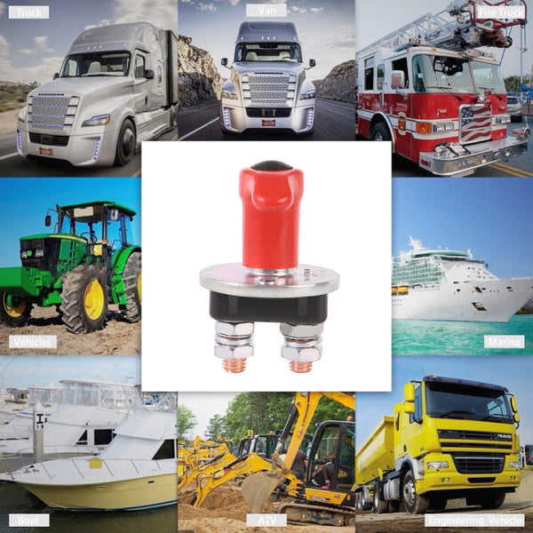 Car Battery Master Switch, Installed Hole Spacing: 48mm, DC 12V / 24V