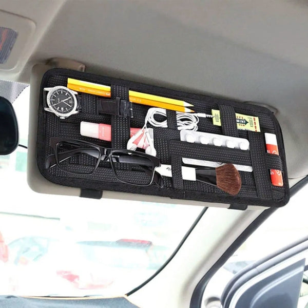 MuElastic Multi-functional Car Clip Sunvisor Car Storage Bag