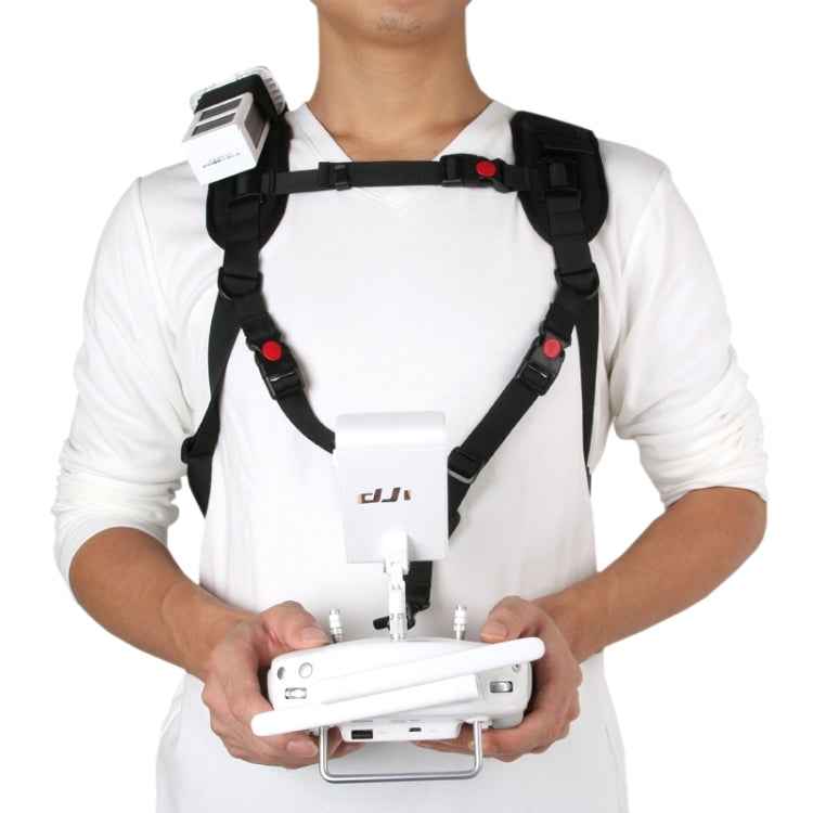 Shoulder Backpack for DJI Phantom 1/2/3/4 & Vision+ with Neck Strap, Holds Quadcopter, Remote, Battery, and Propellers (Black)