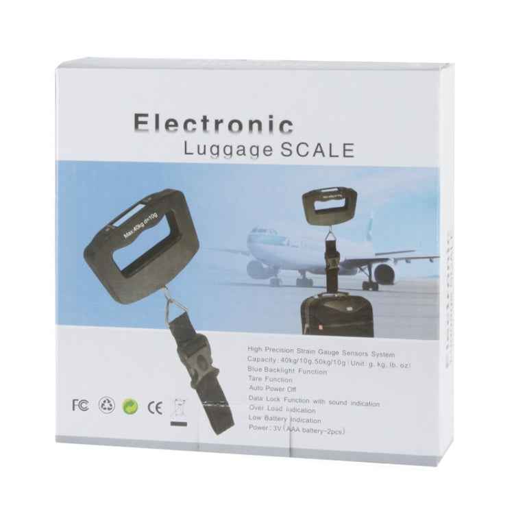 50kgx10g LCD Electronic Travel Luggage Hook Weight Scale, 50kgx10g