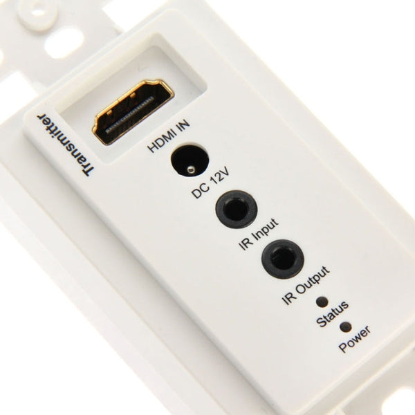 HDMI Single Cat5e / 6 50 Meters Wall Plate Extender, EU Plug