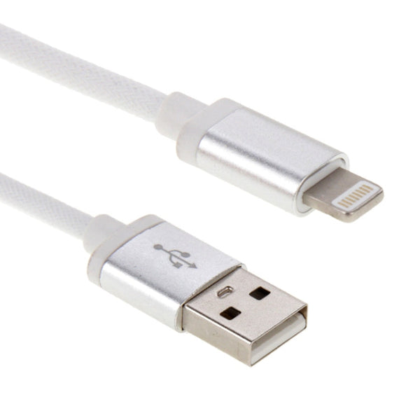 Net Style Metal Head 8 Pin to USB Data / Charger Cable, Cable Length: 25cm