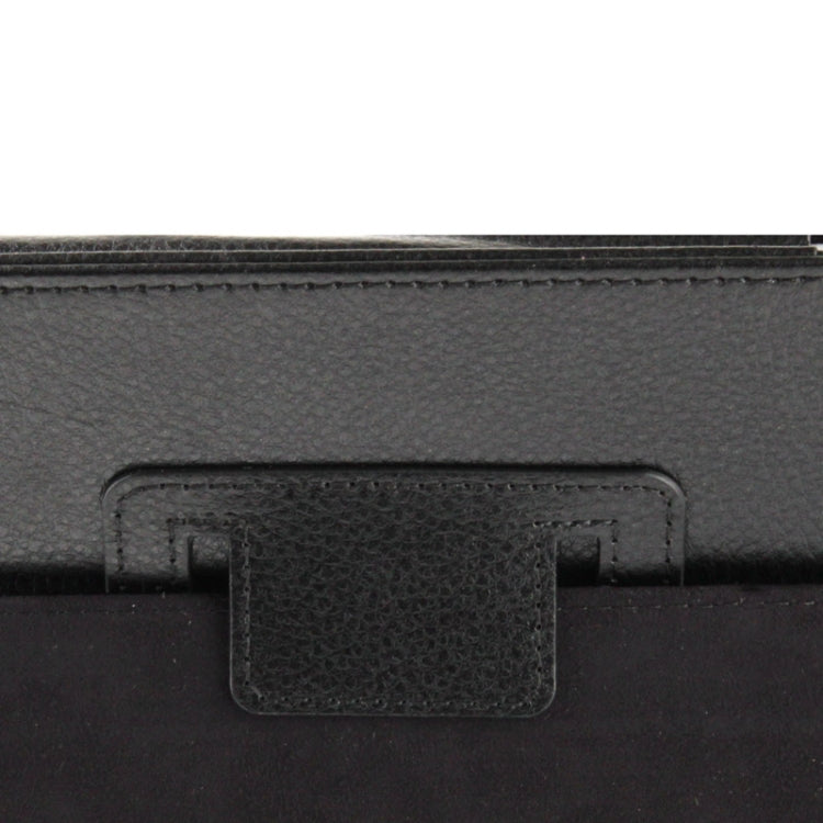 High Quality Litchi Texture Folding Leather with Sleep / Wake-up & Holder Function for iPad 2 / iPad 3 / iPad 4