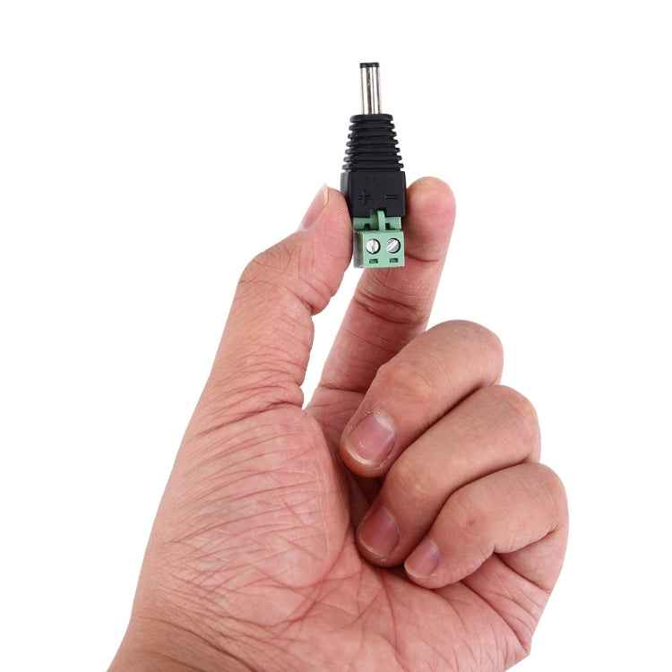 5 PCS 5.5 x 2.1mm DC Power Male Connector for CCTV Camera