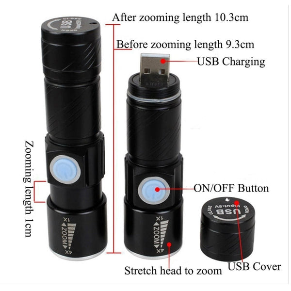 Cree Q5 LED 3-Mode with Lanyard