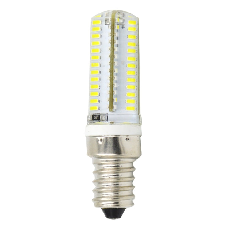 E14 5W 400LM 104 LED SMD 3014 Silicone Corn Light Bulb, AC 220V (Warm White Light)
