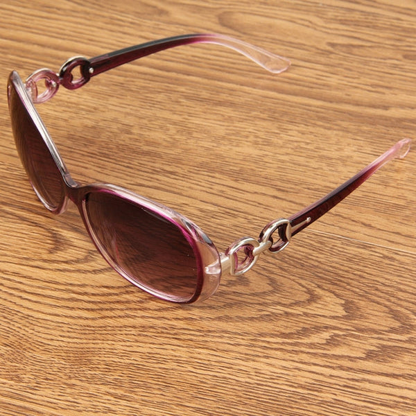 Retro UV400 UV Protection PC Frame AC Lens Sunglasses(Purple)