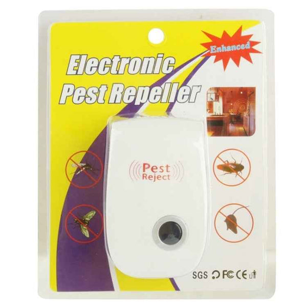 Ultrasonic Electronic Cockroach Mosquito Pest Reject Repeller, UK Plug