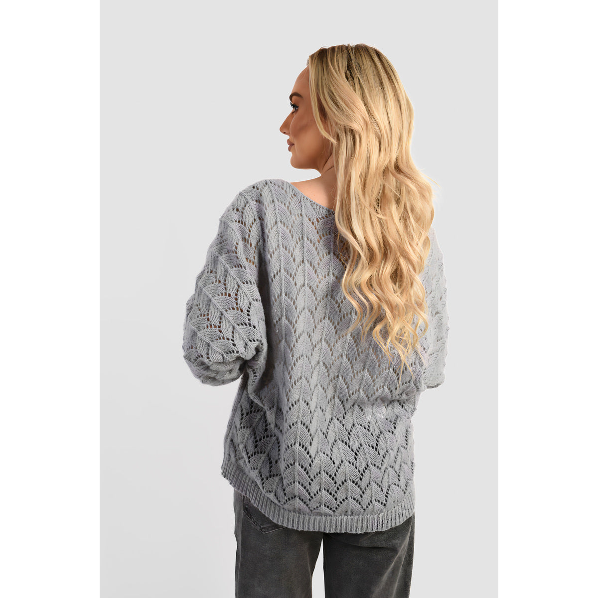 Half Sleeve Chunky Cable Knit Jumper