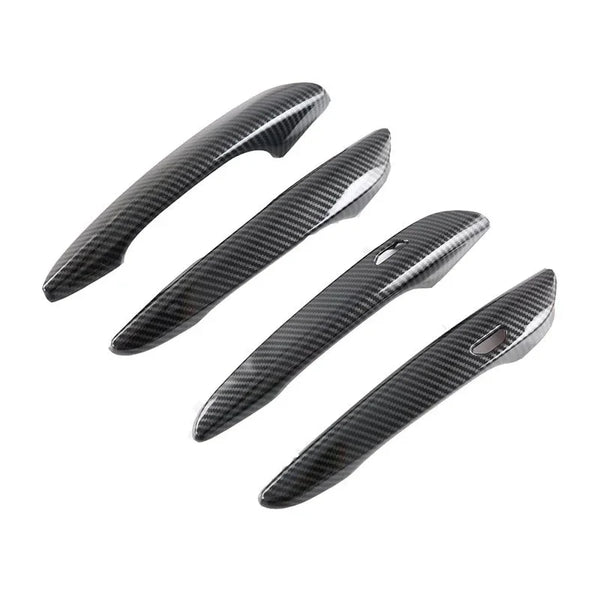 Chrome Door Handle Cover| ABS Carbon Fiber Set Sticker Styling