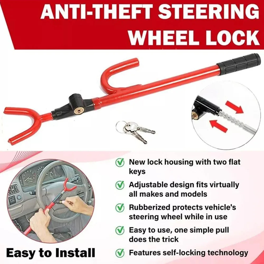 Anti-Theft Steering Wheel Lock – Ultimate Security for Your Vehicle