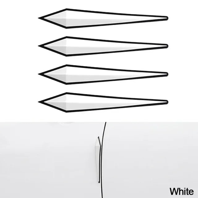 4pcs Car Antis-scratch Protective Sticker Body Bumper Anti-collision Protection  Door Rearview Mirror Edge Guard Rubber Strip