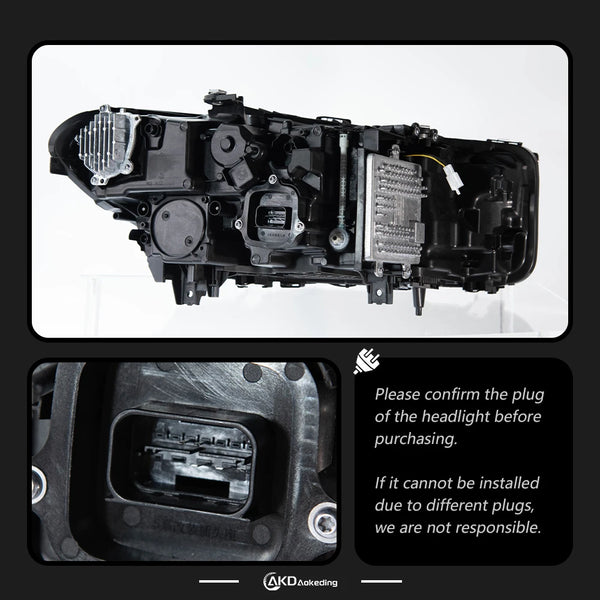 AKD Car Lights for BMW G30 LED Headlight Projector Lens 2017-2020 5 Series 530i 525i Head Lamp Front DRL Signal Auto Accessories