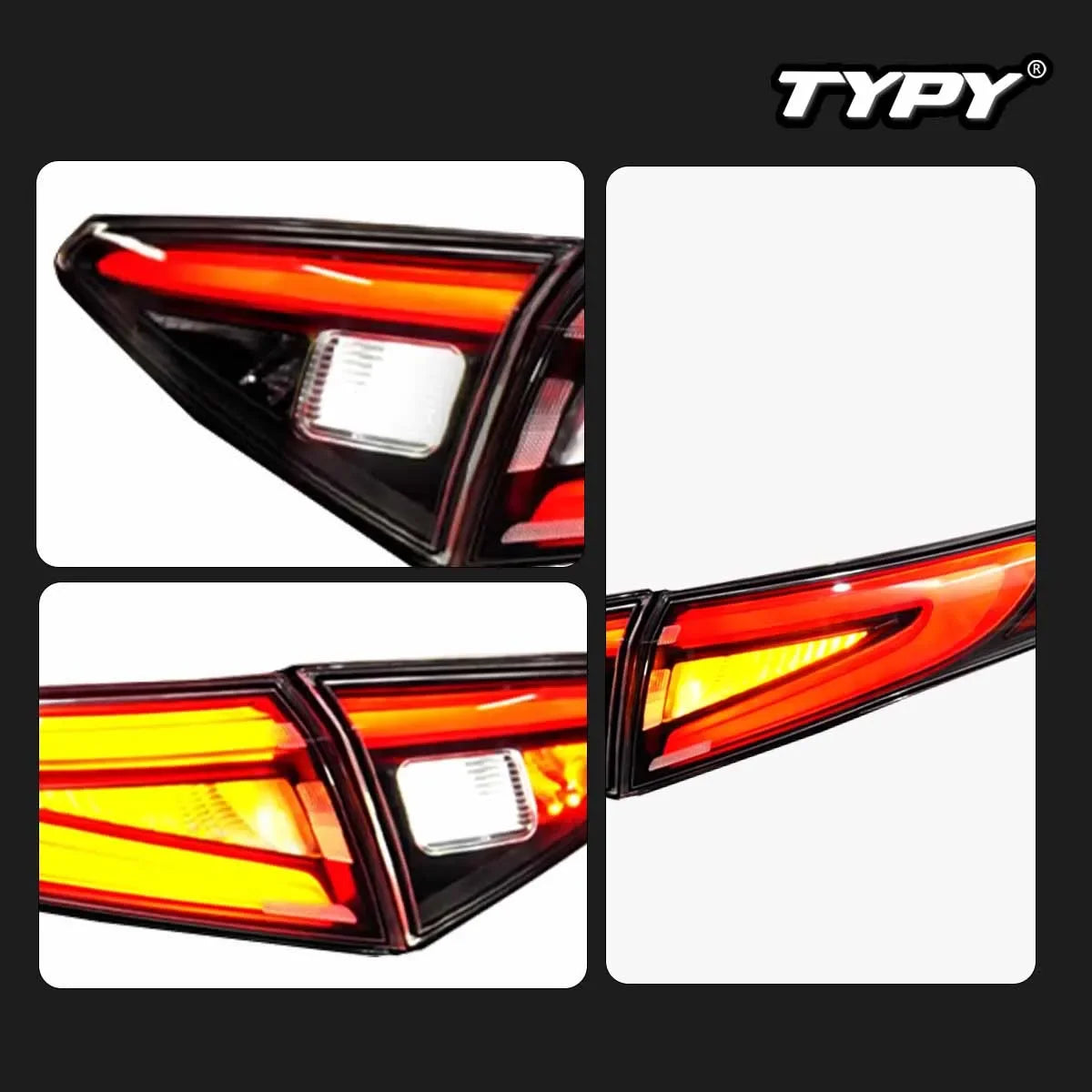 TYPY Car For Alfa Romeo Giulia Taillight 2016-2022 Upgrade Modified New DRL Dynamic Turn Signal LED Taillight Auto Accessories