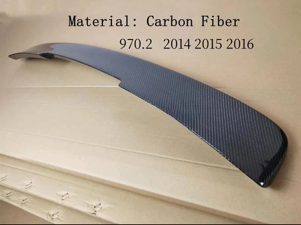 For Porsche Panamera 970 970.1 970.2 2010-2016 Real Carbon Fiber Roof Spoiler High Quality Rear Wing Trunk Top Lip Splitter