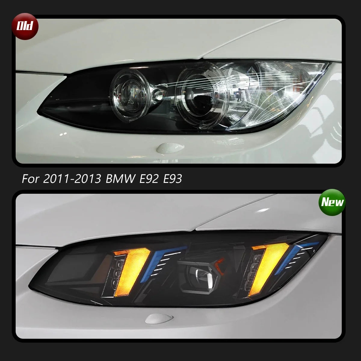 TYPY New LED Car Headlights For BMW E92 E93 Headlight 2011-2013 Signals Auto Accessories Daytime Running Lights