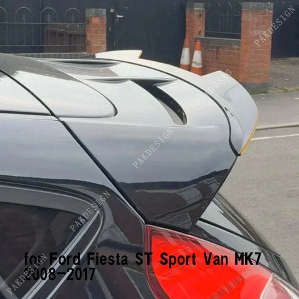 Tail Wing Roof Spoiler Cap Maxton Style Rear Wing Modified Decoration Accessories for Ford Fiesta ST Sport Van MK7 2008-2017 ABS