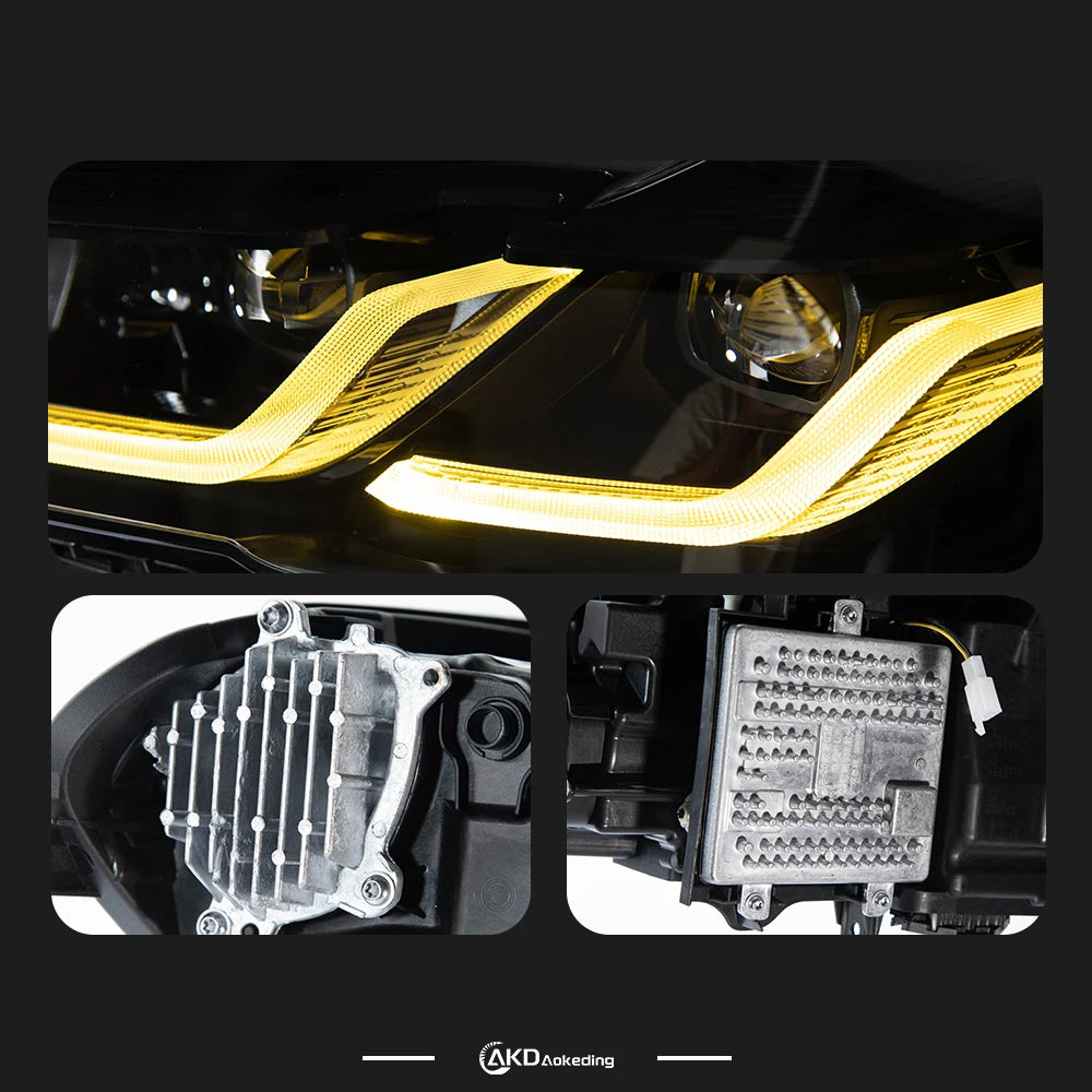 AKD Car Lights for BMW G30 LED Headlight Projector Lens 2017-2020 5 Series 530i 525i Head Lamp Front DRL Signal Auto Accessories