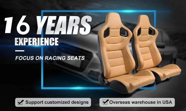 JIABEIR 1099 Universal Slider Quick Release Black Suede Blue Mesh Bucket Racing Seats