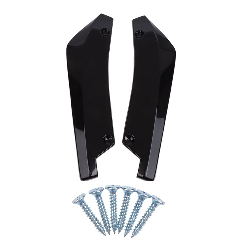 1 Pair Carbon Fiber Winglets Side Skirt Extension Car Front Rear Bumper Strip Lip Spoiler Diffuser Splitter Scratch Protector