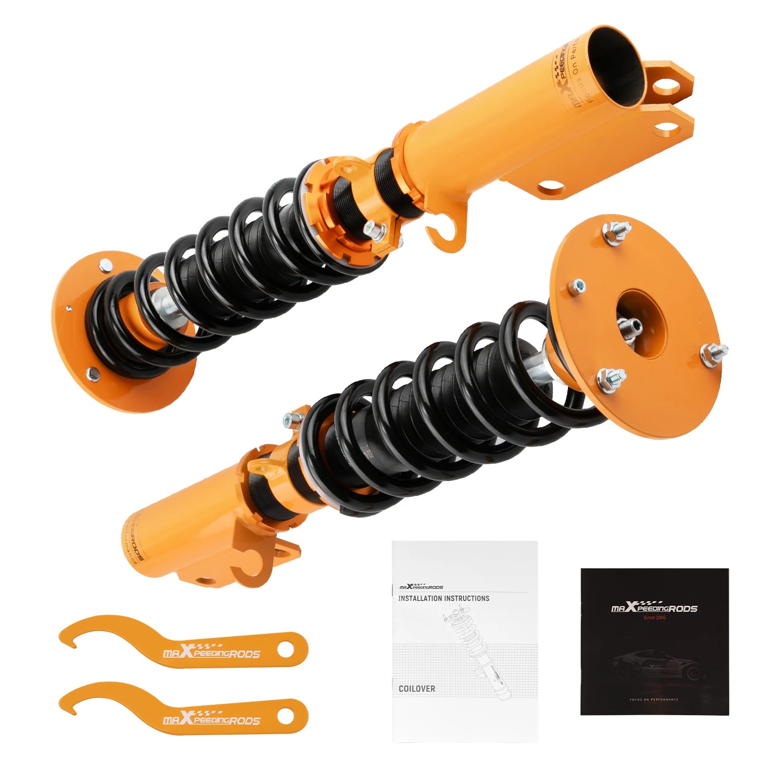 2x Front Coilover Lowering Kit for BMW X5 E53 00-06 Adjustable Height Struts