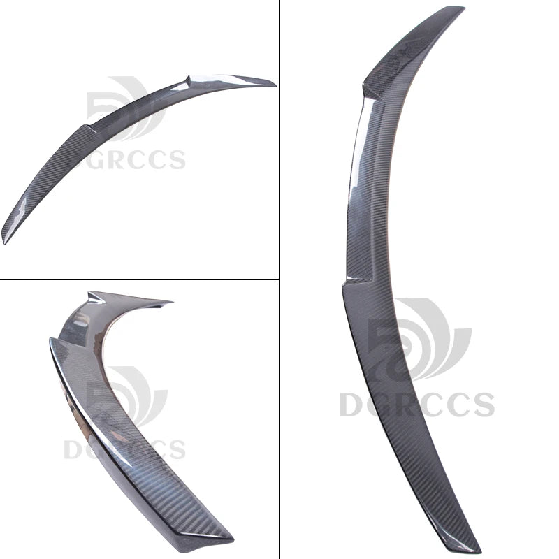 For BMW 3 Series G20 G28&M3 G80 M4 Style Carbon fiber Rear Spoiler Trunk wing 2018-2025 Carbon fiber Glossy black