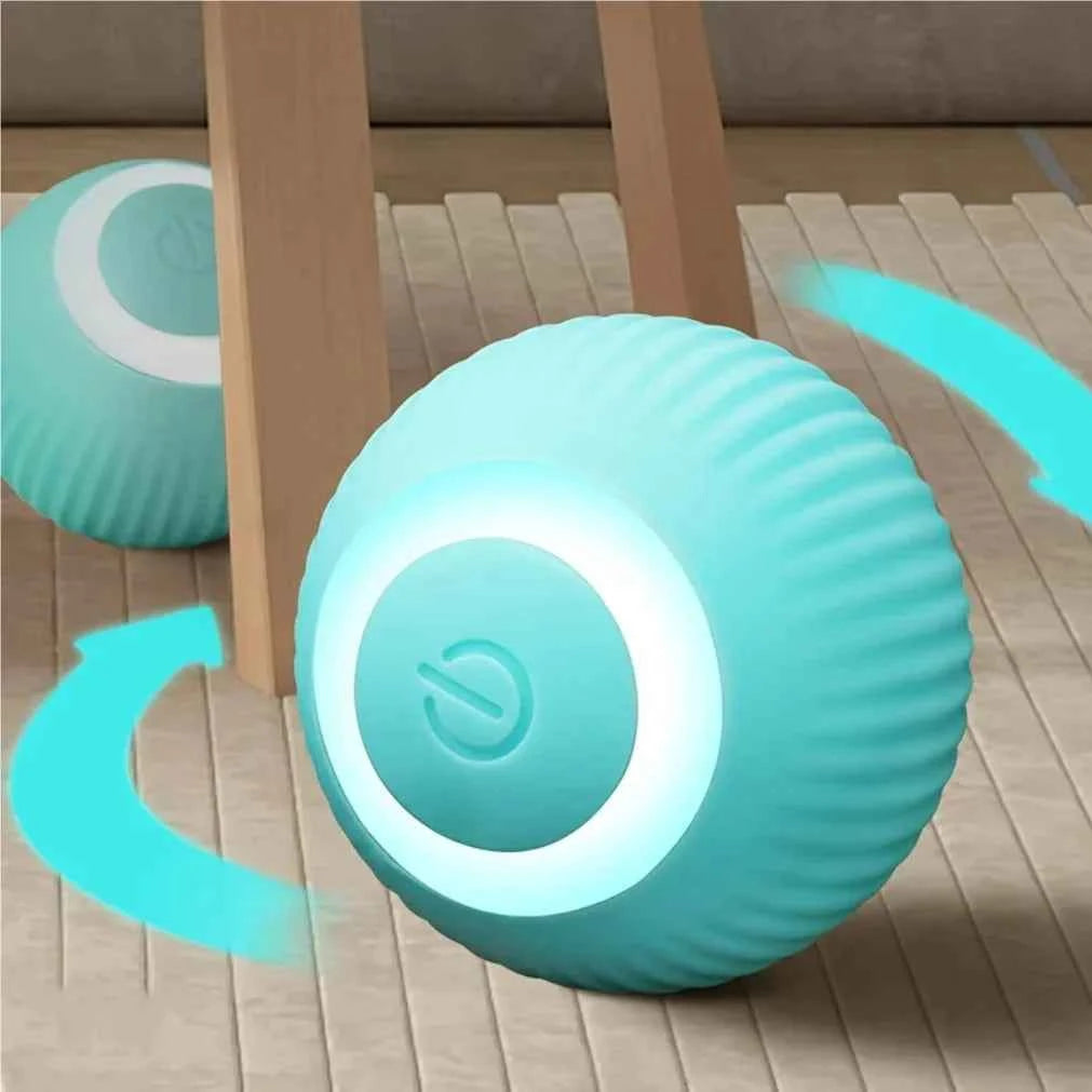 Automatic Moving Dog Toy Ball Smart USB Jumping Rotating Interactive Dog Chew Toy Ball for Puppy Ball Toys