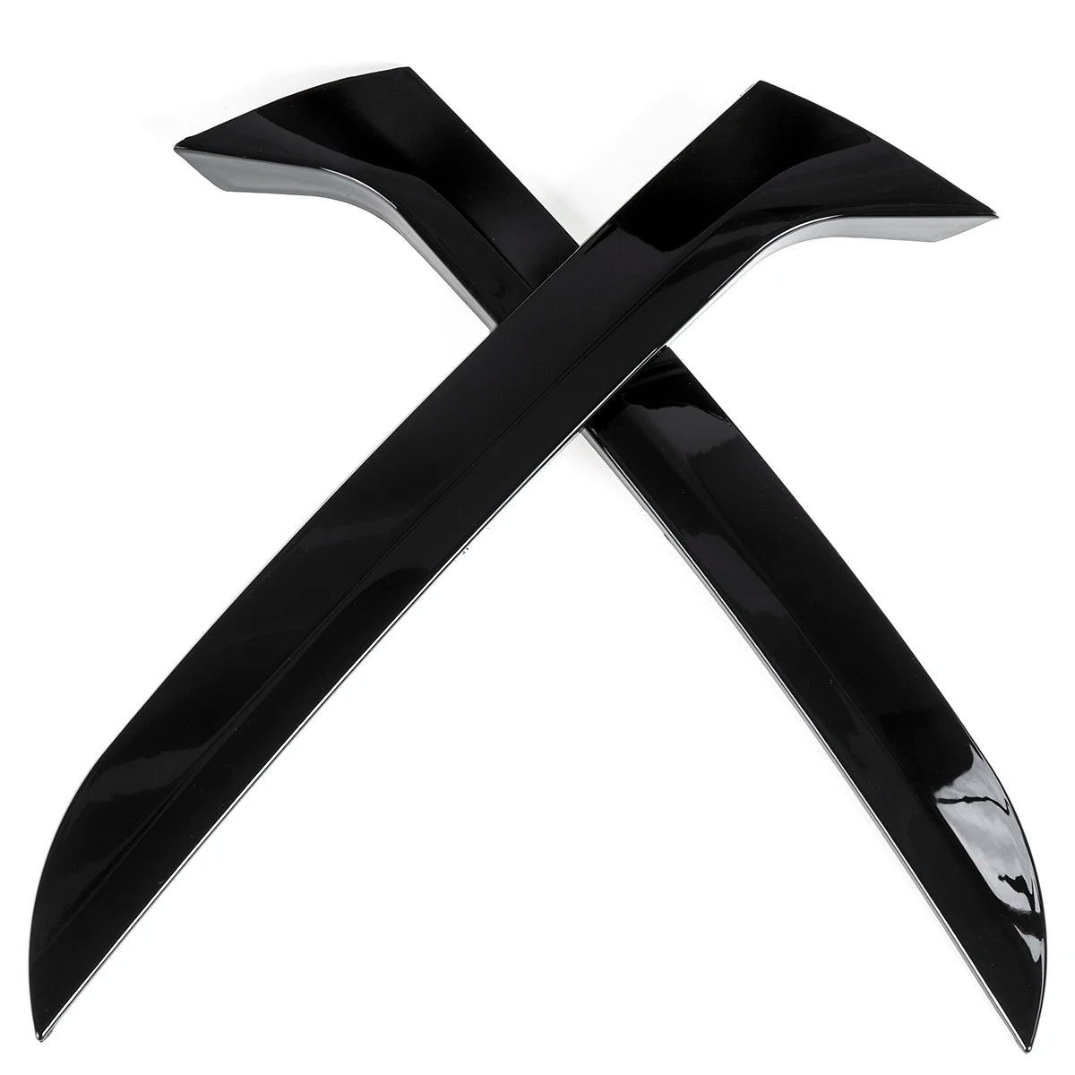 For Volkswagen For VW Tiguan MK1 Glossy Black Car Rear Window Side Spoiler Canard Splitter Trim Spoilers Replacement 2007-2016