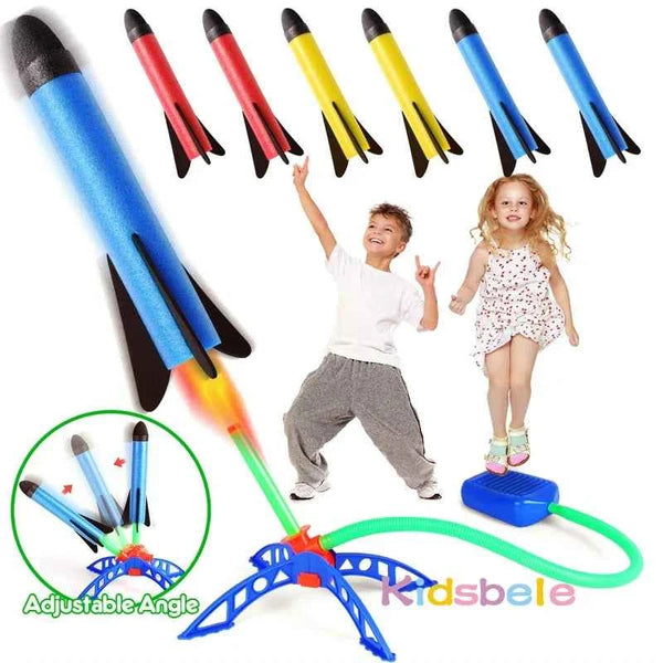 Kid Air Rocket Foot Pump Launcher for Kids Jump Higher