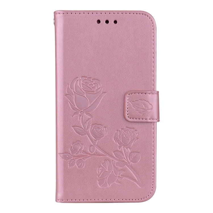 For Galaxy J3 (2017) / J330 (EU Version) Roses Pressed Flower Pattern Horizontal Flip Leather Case with Holder & Card Slots & Wallet