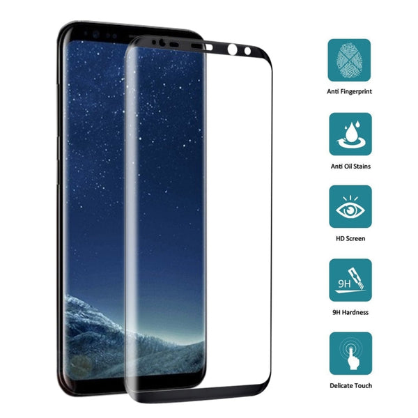 Full Screen Edge Glue Tempered Glass Screen Protector For Galaxy S8+