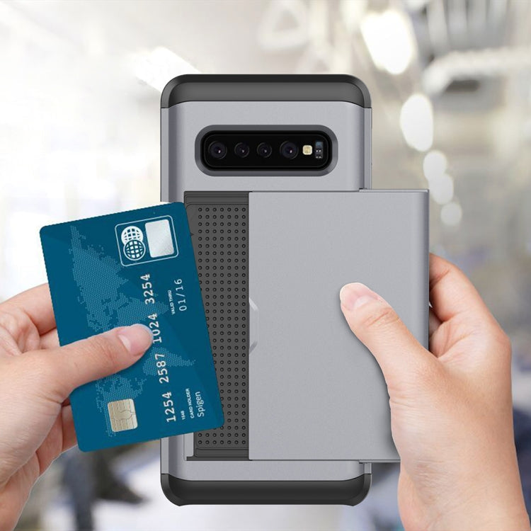 Shockproof Rugged Armor Protective Case for Galaxy S10, with Card Slot, For Galaxy S10