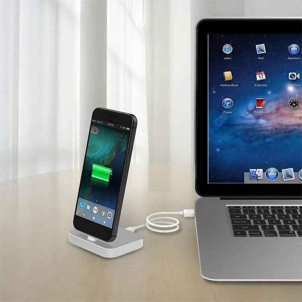 USB-C / Type-C Aluminum Alloy Desktop Station Dock Charger, 1