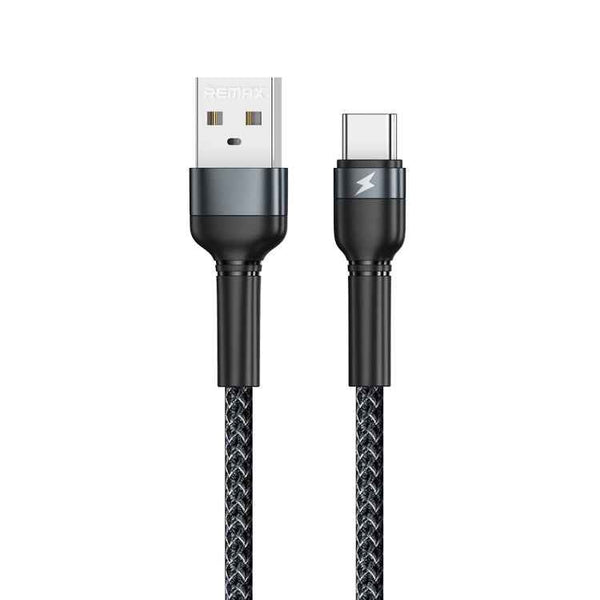 REMAX RC-124a 1m 2.4A USB to USB-C / Type-C Aluminum Alloy Braid Fast Charging Data Cable