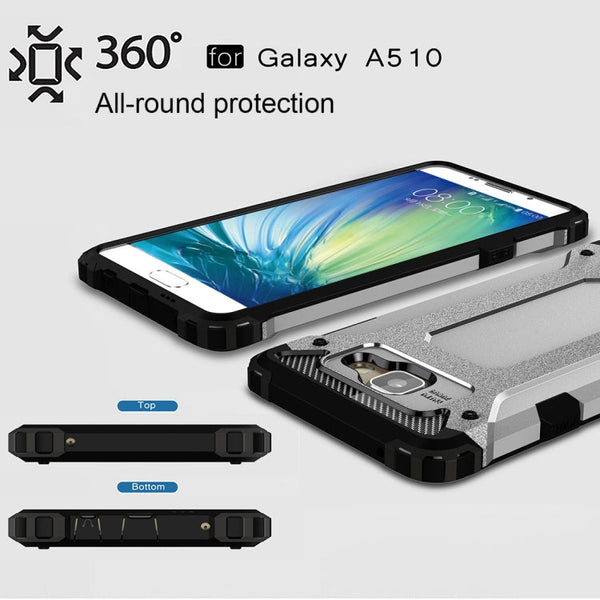 For Galaxy A5 (2016) / A510 Tough Armor TPU + PC Combination Case
