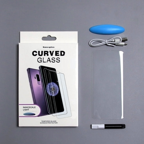 UV Liquid Curved Full Glue Tempered Glass for Galaxy Note10 Pro,Support Fingerprint Unlock