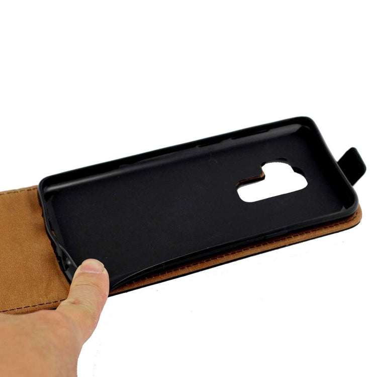 For Galaxy S9+ Vertical Flip Leather Protective Back Cover Case with Card Slot