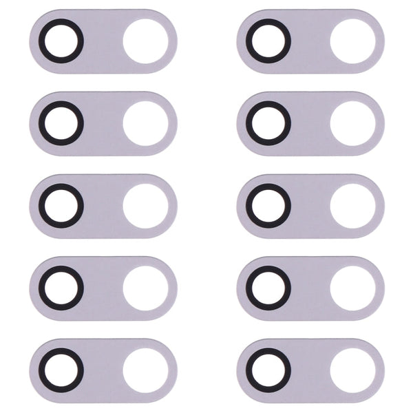 10 PCS Back Camera Lens for LG V30 H930 H933, For LG V30 (Black), For LG V30 (Silver)