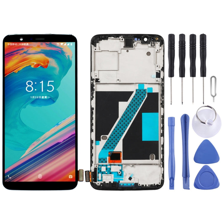 For Oneplus 5T A5010 Digitizer Full Assembly with Frame OEM LCD Screen