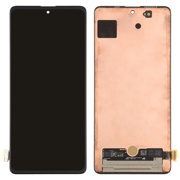 Original Super AMOLED Material LCD Screen and Digitizer Full Assembly for Galaxy A71 4G