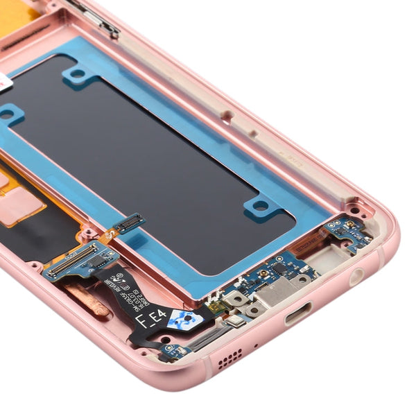 OLED Material LCD Screen and Digitizer Full Assembly With Frame for Samsung Galaxy S7 Edge / SM-G935F, For Galaxy S7 Edge (OLED), For Samsung Galaxy S7 Edge (OLED Material)