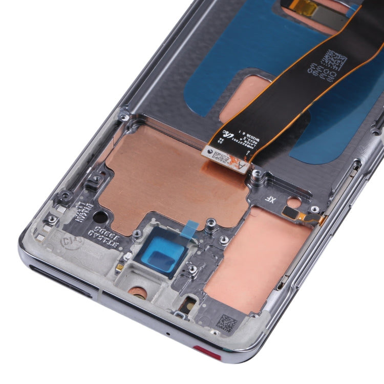 Original LCD Screen and Digitizer Full Assembly with Frame for Samsung Galaxy S20 5G SM-G981B