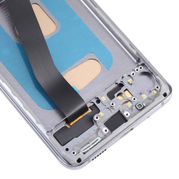 TFT LCD Screen For Samsung Galaxy S20 SM-G980 Digitizer Full Assembly with Frame,Not Supporting Fingerprint Identification(Grey)