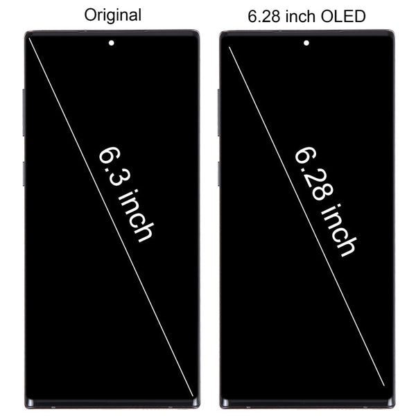 6.28 inch OLED LCD Screen For Samsung Galaxy Note10 SM-N970F Digitizer Full Assembly With Frame