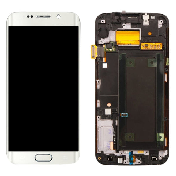 Original LCD Screen and Digitizer Full Assembly with Frame For Samsung Galaxy S6 Edge SM-G925F