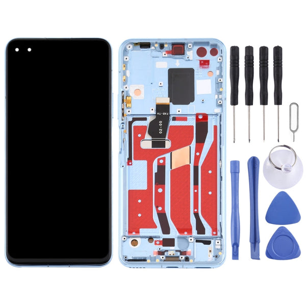 LCD Screen and Digitizer Full Assembly with Frame for Huawei Nova 6 5G