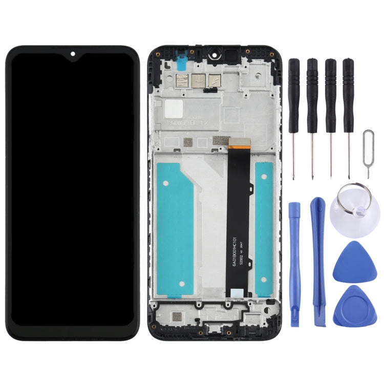 LCD Screen and Digitizer Full Assembly With Frame for LG K41s LMK410EMW, LM-K410EMW, LM-K410