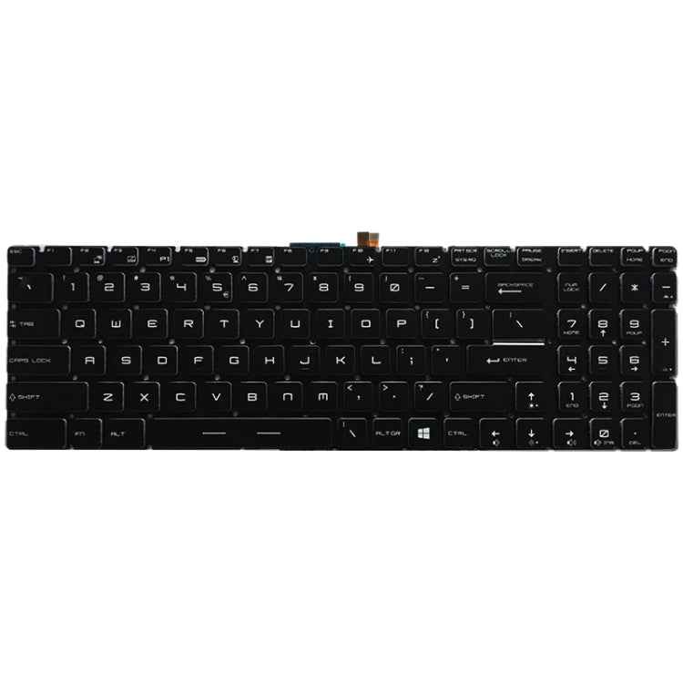 US Version Keyboard with Backlight for MSI GT62 GT72 GE62 GE72 GS60 GS70 GL62 GL72 GP62 GT72S GP72 GL63 GL73 (White)